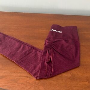 Alphalete Women's Burgundy Leggings